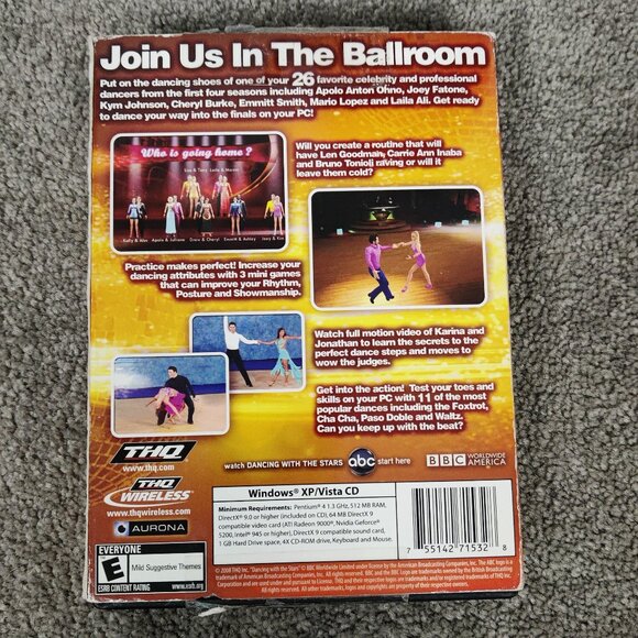 THQ Aurona PC CD Dancing With The Stars PC Game For Everyone Play Fun Enjoy - Picture 2 of 2